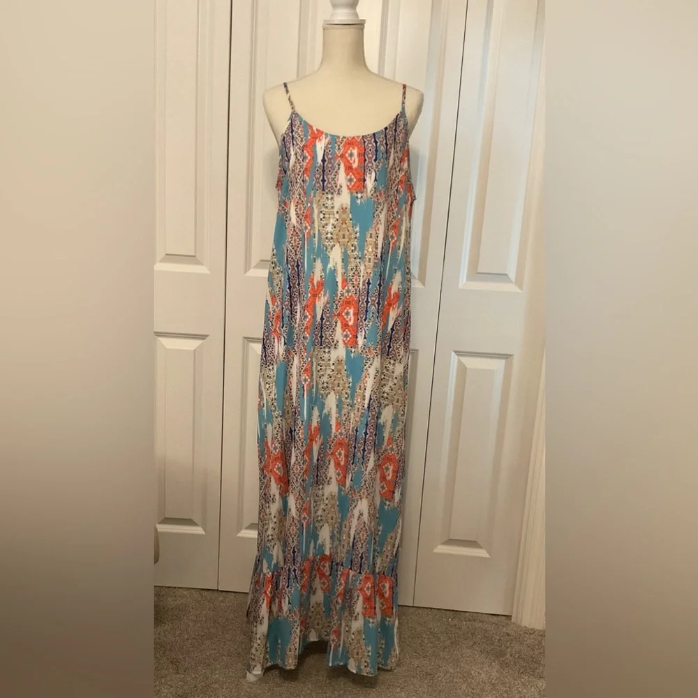 Colorful Maxi Dress NWOT - Picture 2 of 13